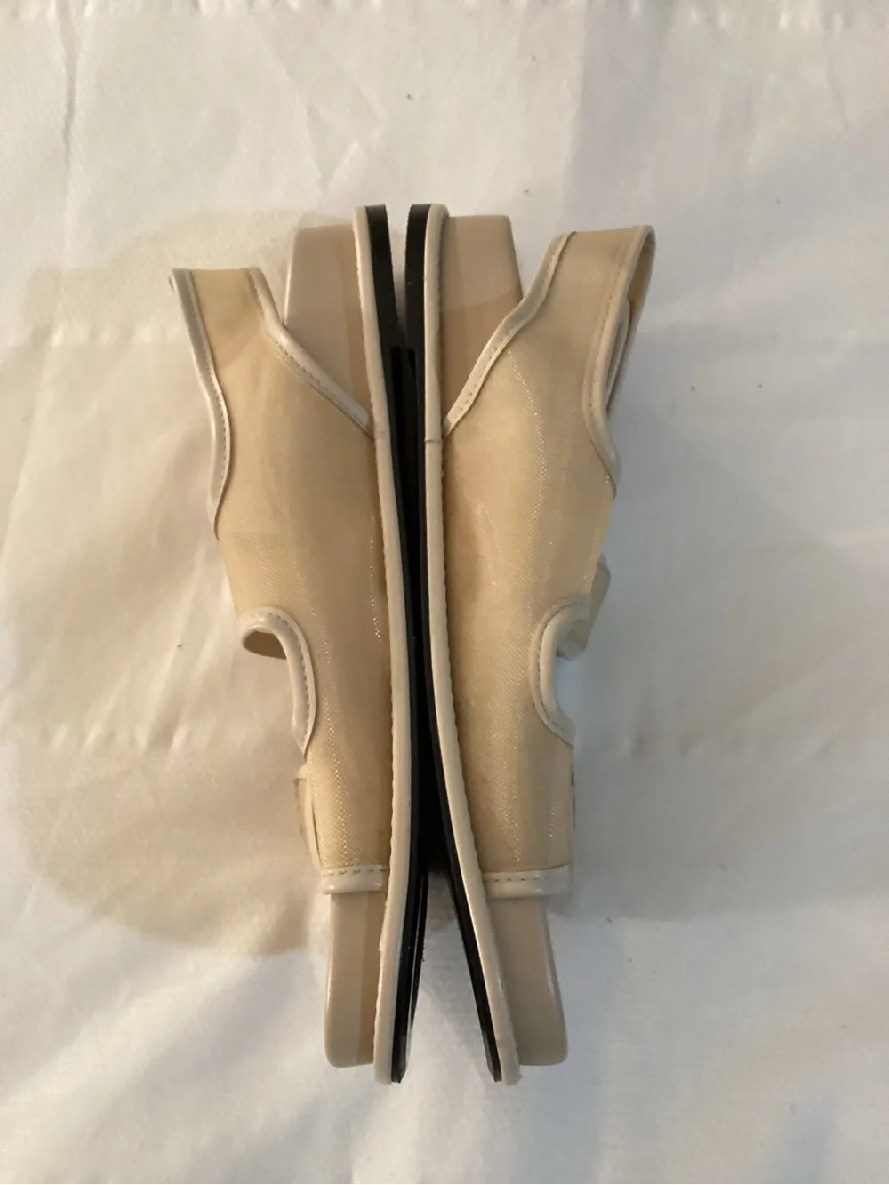Zara Buckled Flat Mesh Sandals - Picture 10 of 14